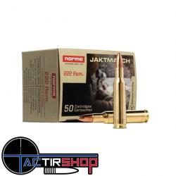 Munition Norma Jaktmatch .222 Remington 3.6g boite de 50