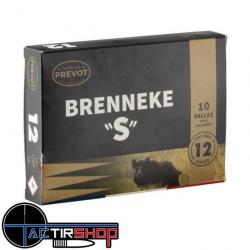 Balle PREVOT Brenneke 'S' 12/70 demi-blindée - 24 g par 10