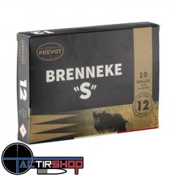 Balle PREVOT Brenneke 'S' 12/70 demi-blindée - 24 g par 10