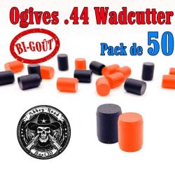 Balle tir réduit .44 ogive bigout Wadcutter plastique haute visibilité - Pack de 50 - Bast3D