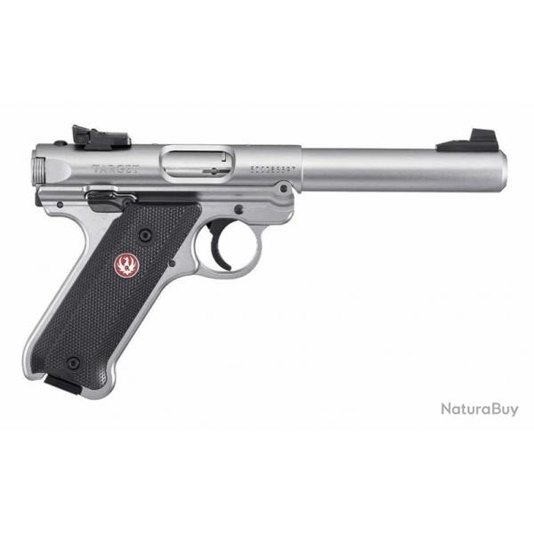 Pistolet Ruger Mark IV Target Inox calibre 22LR