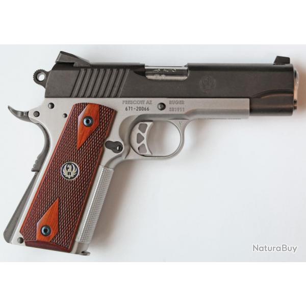 Pistolet Ruger SR1911 cal .45 Auto Stainless Steel Barrel Bi-Color