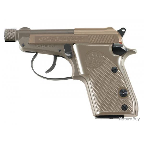 Pistolet BERETTA 21A BOBCAT FDE - Cal. 22LR - filet 1/2-28