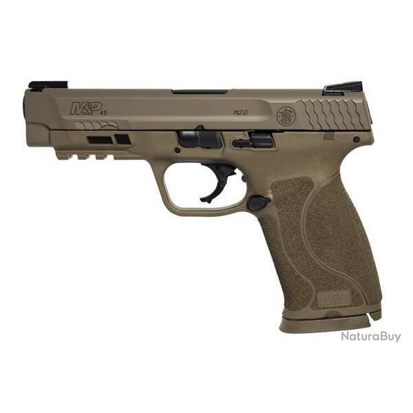 PISTOLET S&W M&P 45 M2.0 TRUGLO TFX(TM) FDE 4.6IN 10RDS SF