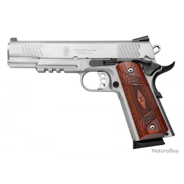 PISTOLET S&W 1911TA E-SERIES SILVER 5 CAL.45ACP 8 COUPS