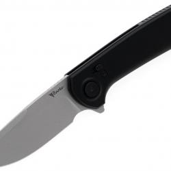 Couteau Reate Knives PL-XF Black Manche Alu Lame Nitro-V SW Pivot Lock Clip REAPLXFA2