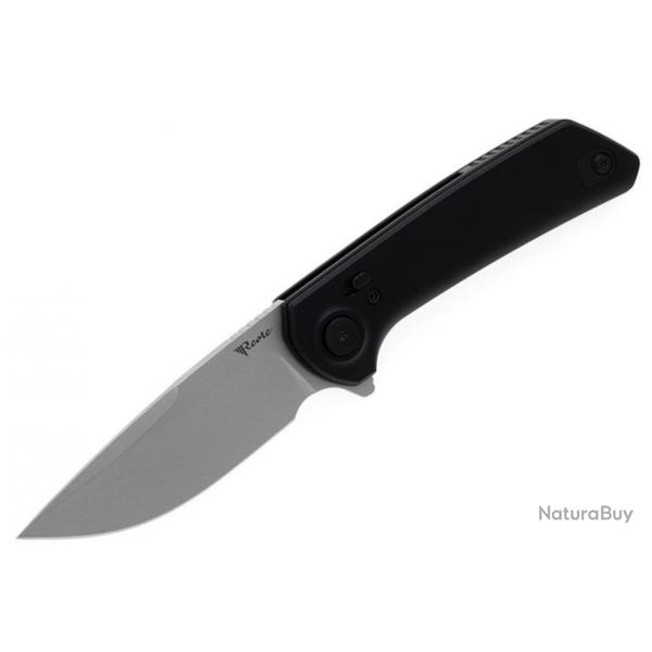 Couteau Reate Knives PL-XF Black Manche Alu Lame Nitro-V SW Pivot Lock Clip REAPLXFA2