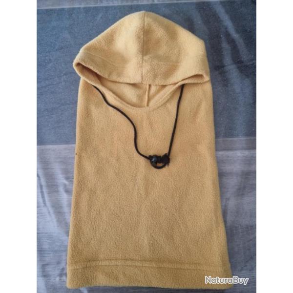 Cagoule polaire jaune