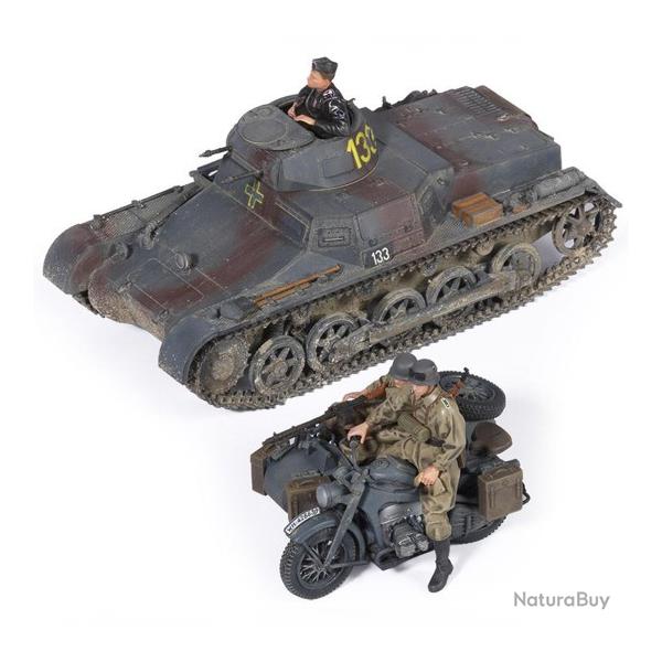 Maquette  monter - Panzer 1 ausf.B et moto 1/35 | Academy (0000 2924)