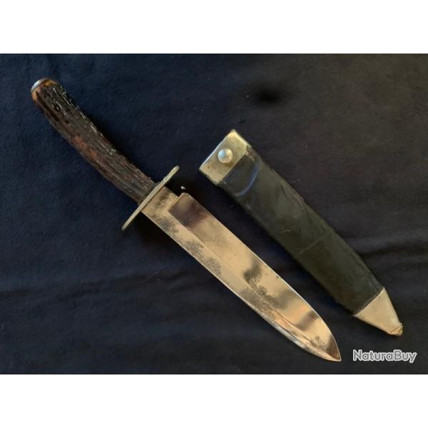 couteau BOWIE KNIFE Sheffield USA, marquages de fabricant Wostenholm and Son, civil war IXL