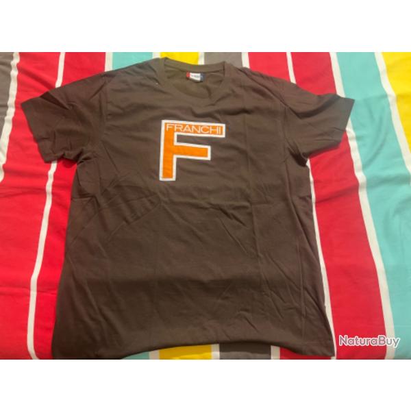 T shirt Franchi Marron Taille XL