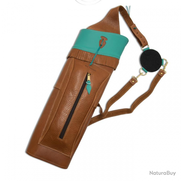 Carquois Traditionnel Neet T-BQ-2 - Droitier / Turquoise