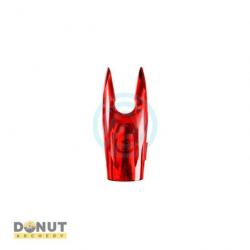 Encoche Pin Essentials Archery C-Nock (par 12) - Rouge Transparent