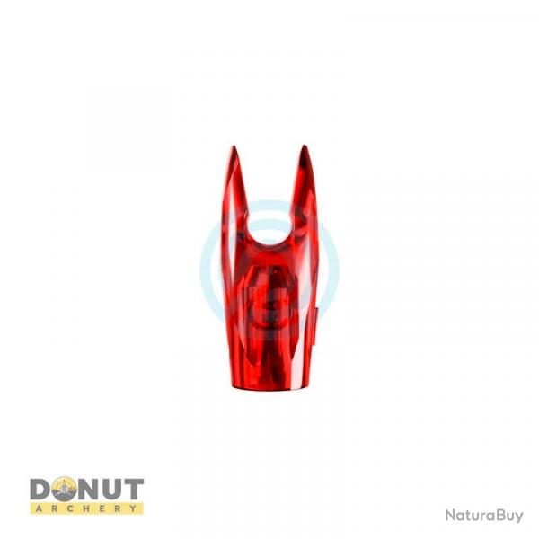 Encoche Pin Essentials Archery C-Nock (par 12) - Rouge Transparent