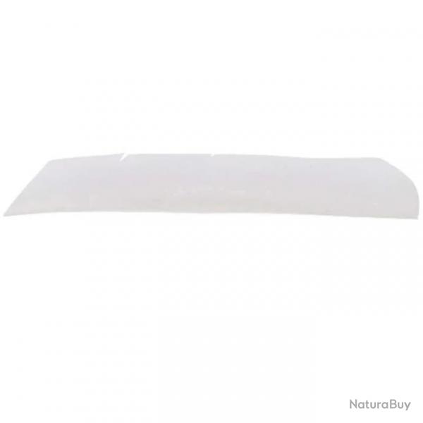 Plume Naturelle Gateway Entiere - Droite / 10 Pouces / Blanc