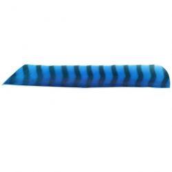 Plume Naturelle Gateway Entiere - Droite / 10 Pouces / Bleu tigre