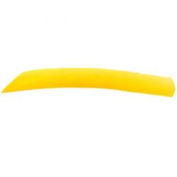 Plume Naturelle Gateway Entiere - Droite / 10 Pouces / Jaune fluo