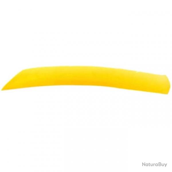 Plume Naturelle Gateway Entiere - Droite / 10 Pouces / Jaune fluo