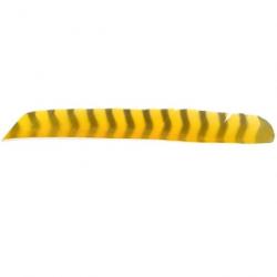 Plume Naturelle Gateway Entiere - Droite / 10 Pouces / Jaune tigre