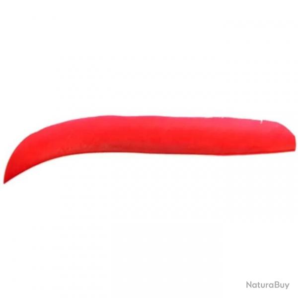 Plume Naturelle Gateway Entiere - Droite / 10 Pouces / Rouge