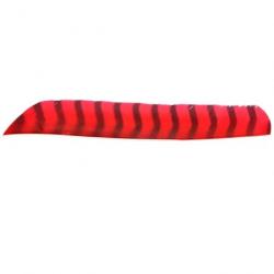 Plume Naturelle Gateway Entiere - Droite / 10 Pouces / Rouge tigre