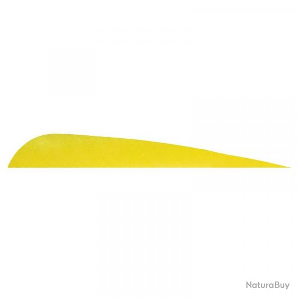 Plume de flche Naturelle Gateway Parabolique - 3 Pouces / Jaune