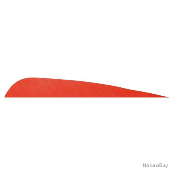 Plume de flche Naturelle Gateway Parabolique - 4 Pouces / Rouge