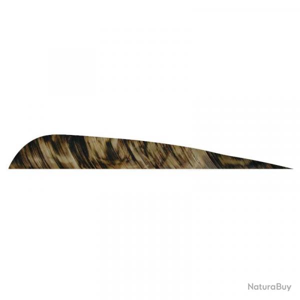Plume de flche Naturelle Gateway Parabolique - 4 Pouces / Marron Camo