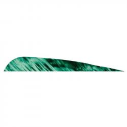 Plume de flèche Naturelle Gateway Parabolique - 4 Pouces / Vert Camo