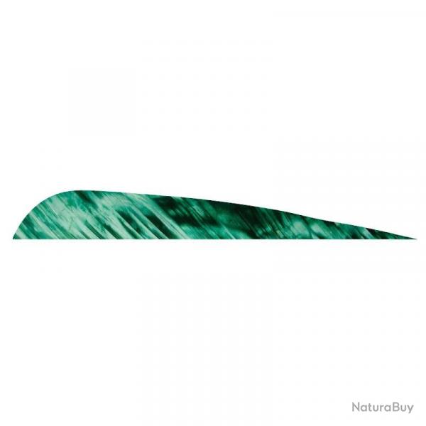 Plume de flche Naturelle Gateway Parabolique - 4 Pouces / Vert Camo