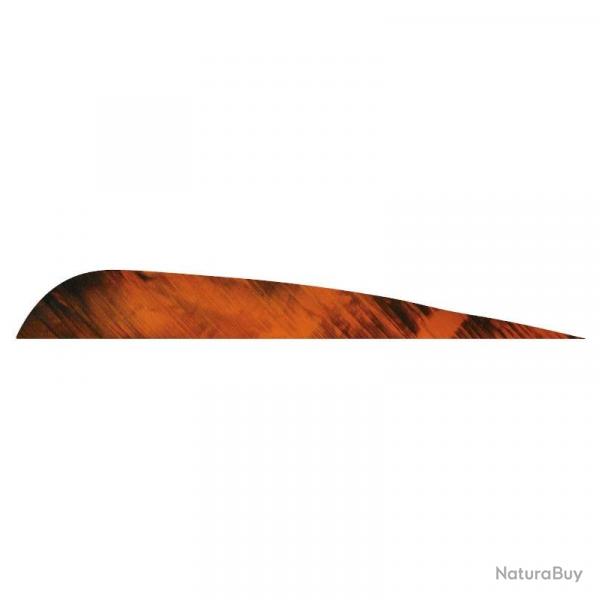 Plume de flche Naturelle Gateway Parabolique - 4 Pouces / Orange Camo