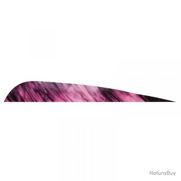 Plume de flche Naturelle Gateway Parabolique - 4 Pouces / Violet Camo