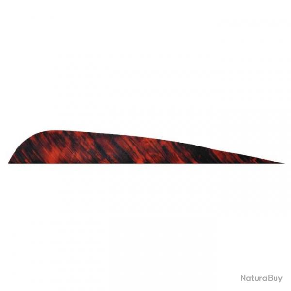 Plume Naturelle Gateway Parabolique - 4 Pouces / Rouge Camo