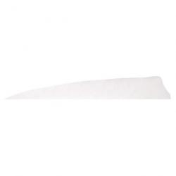 Plume Naturelle Gateway Shield - 3 Pouces / Blanc