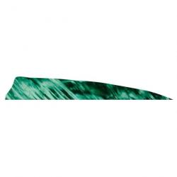 Plume Naturelle Gateway Shield - 4 Pouces / Vert Camo