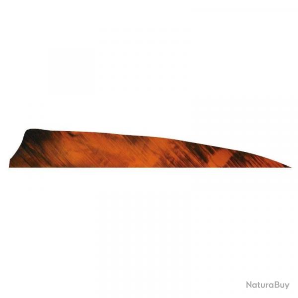 Plume de flche Naturelle Gateway Shield - 4 Pouces / Orange Camo