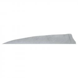 Plume de flèche Naturelle Gateway Shield - 5 Pouces / Gris