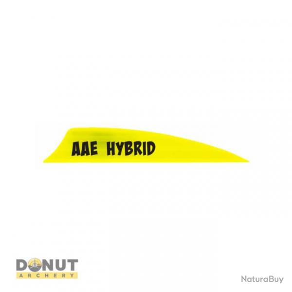 Plume Plastique AAE Hybrid 1.85 - Jaune Fluo