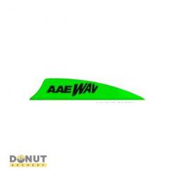 Plume Plastique AAE Wav - 2 Pouces / Vert Fluo