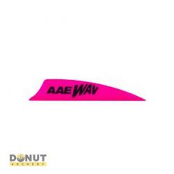 Plume Plastique AAE Wav - 2 Pouces / Rose Fluo