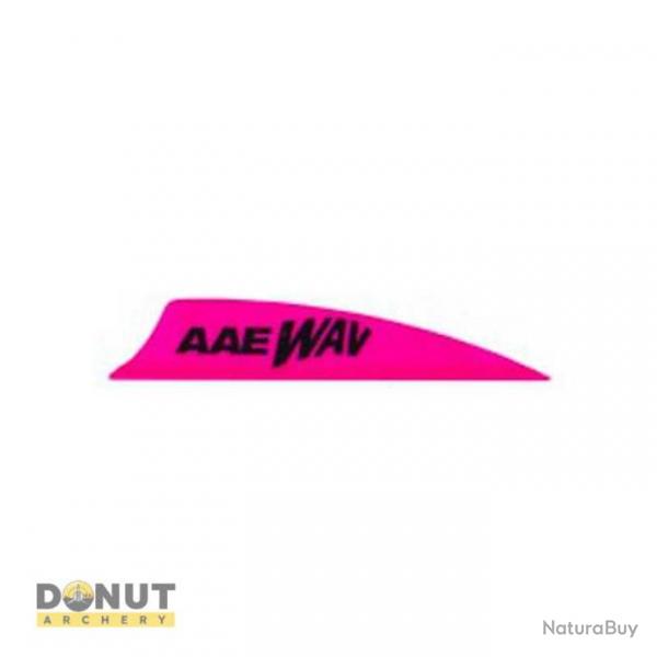 Plume Plastique AAE Wav - 2 Pouces / Rose Fluo