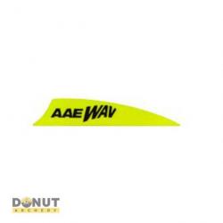 Plume Plastique AAE Wav - 2 Pouces / Jaune Fluo