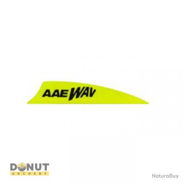 Plume Plastique AAE Wav - 2 Pouces / Jaune Fluo