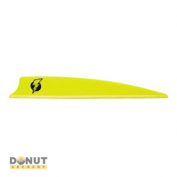 Plume de flèche Plastique BOHNING Bolt (Par 100) - Jaune Fluo