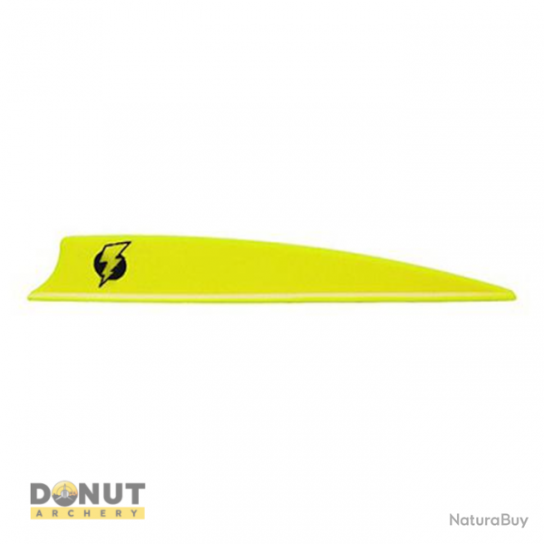 Plume Plastique BOHNING Bolt (Par 100) - Jaune Fluo