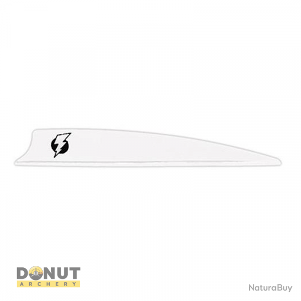Plume de flche Plastique BOHNING Bolt (Par 100) - Blanc