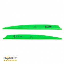 Plume Plastique BOHNING Zen - 4 Pouces / Vert Fluo