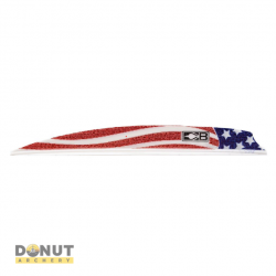 Plume Plastique BOHNING Zen - 4 Pouces / American Flag