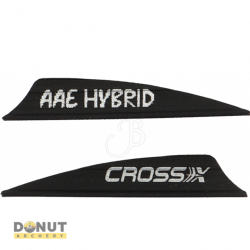 Plume Plastique Cross-X Hybrid (par 50) - 1.85 Pouces / Noir