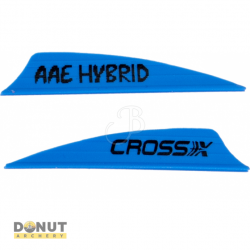 Plume de flèche Plastique Cross-X Hybrid (par 50) - 1.85 Pouces / Bleu